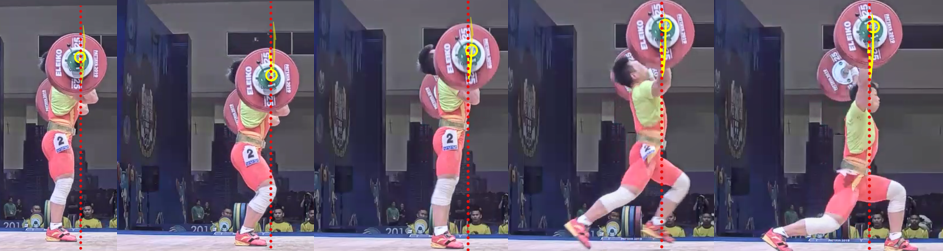 Weightlifting clean and jerk