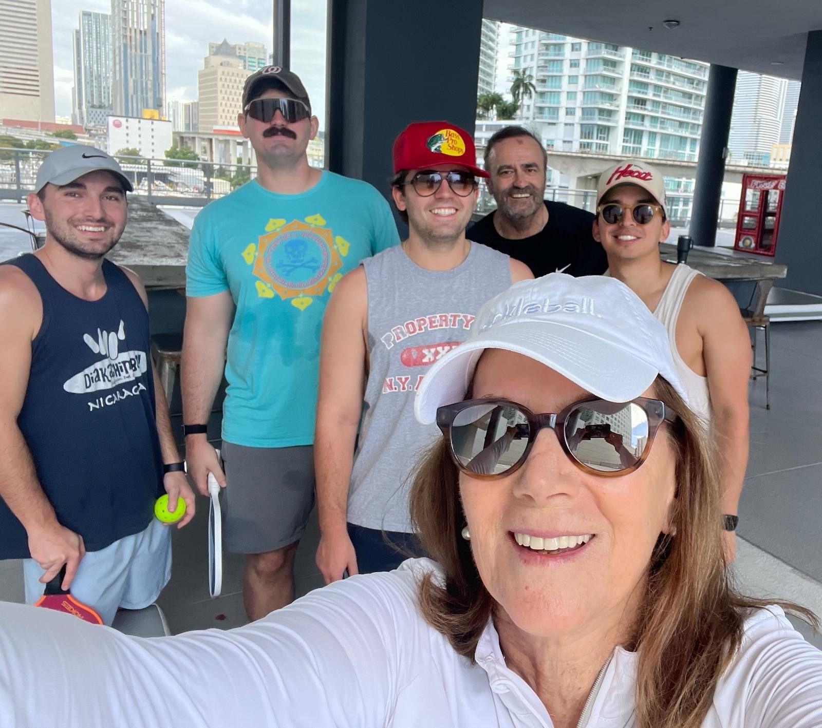Pickleball players