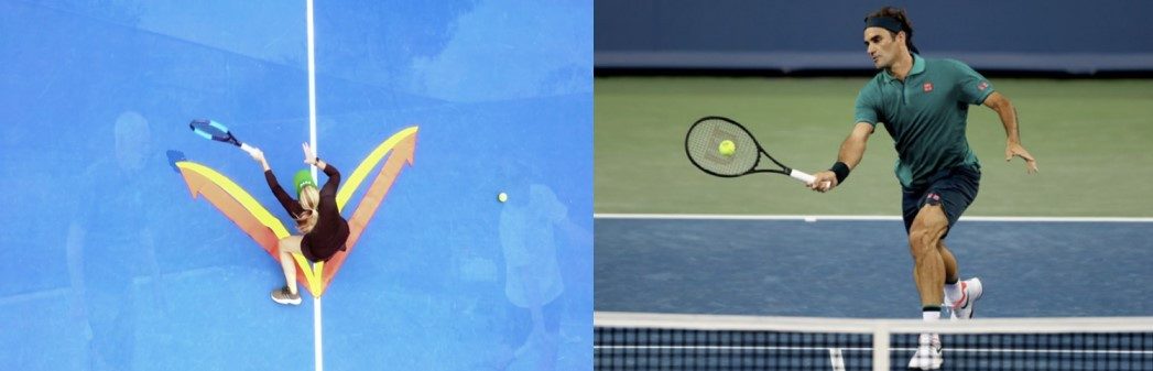 Federer's volley