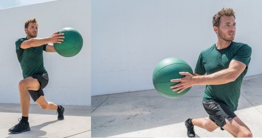 lunge with rotation