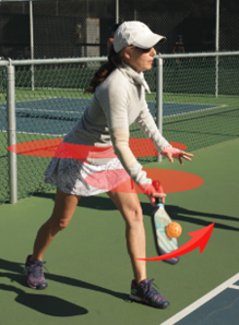 Pickleball player