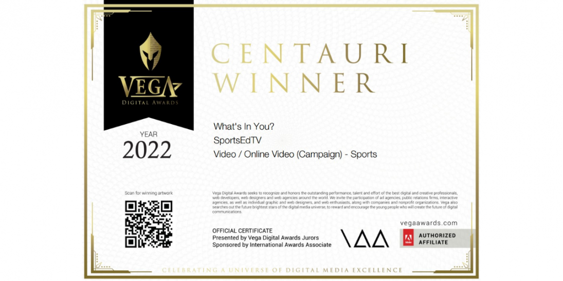 SportsEdTV’s Volkl Tennis Video Productions Win Prestigious Vega Award