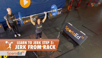 Learn To Jerk - Step 5 - Jerk From Rack (Woman)