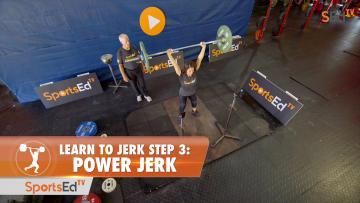 Learn to Jerk - Step 3 - Power Jerk (Woman)