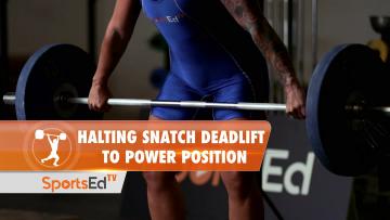 Halting Clean Deadlift To Power Position