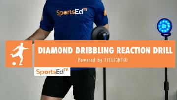 DIAMOND DRIBBLING SOCCER REACTION DRILL