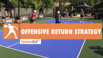 Offensive Return Strategy in Pickleball