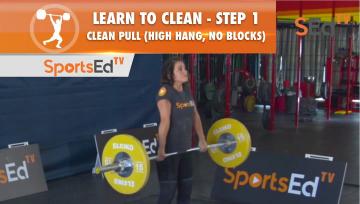 Learn To Clean - Step 1 - Clean Pull, High Hang (No Blocks)